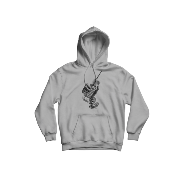 TRAP PHONE GREY HOODIE