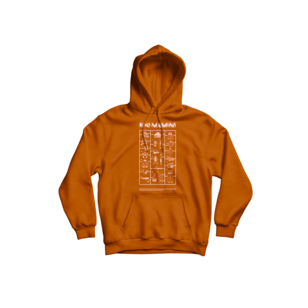 RIMO DA QUANDO ORANGE HOODIE